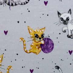 Baumwolljersey Cats & Dogs by Sabine Marschall