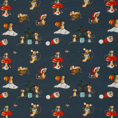 Baumwolljersey Lathi Weihnachtsmaus