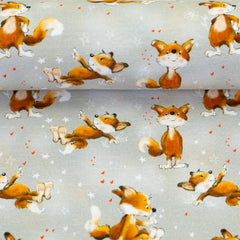 Baumwolljersey Lathi Füchse