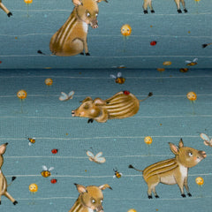 Baumwolljersey Lathi Wildschweine