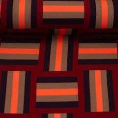 Viskosewebware Geoluxe Braid Stripe by ki-ba-doo - 338 burgundy