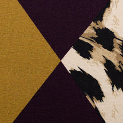 Panel French Terry Geoluxe Argyle by ki-ba-doo - Leo 938 aubergine