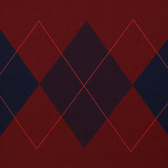 Panel French Terry Geoluxe Argyle by ki-ba-doo - 338 burgundy