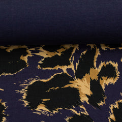 French Terry Geoluxe Leo Blockstreifen by ki-ba-doo - 596 nachtblau