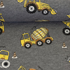 Sweatshirt Stoff Nick - 285 dunkelgrau