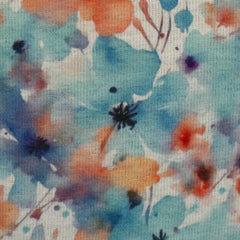 Alpenfleece Isla - Blumen Aquarell