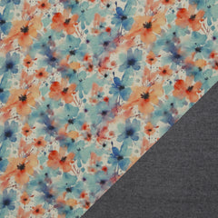 Alpenfleece Isla - Blumen Aquarell