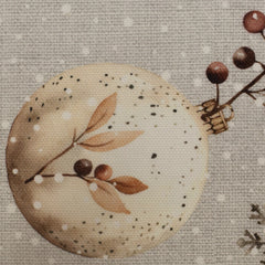 Canvas Niklas Weihnachtskugeln - 183 grau