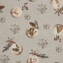 Canvas Niklas Weihnachtskugeln - 183 grau