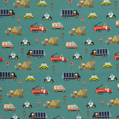 Baumwoll Webware Bill Fahrzeuge - 265 mint