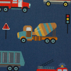 Baumwoll Webware Bill Fahrzeuge - 744 jeansblau