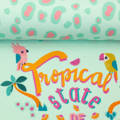 Panel Baumwolljersey Parrots by Bienvenido Colorido