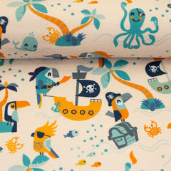 Baumwolljersey Parrots by Bienvenido Colorido