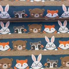 Baumwolljersey Gary Forest Animals