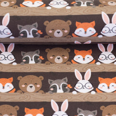 Baumwolljersey Gary Forest Animals