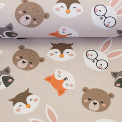 Baumwolljersey Gary Forest Animals