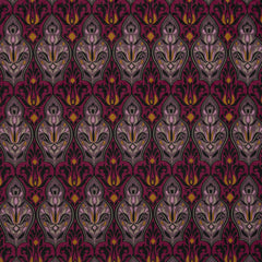 Steppsamt mit Punktprägung Samos Ornamente - 436 altrosa