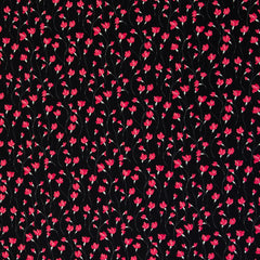 Baumwolljersey Leska Flower - 299 schwarz