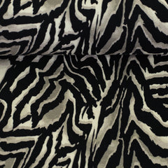 Baumwolljersey Leska Animal - 170 grau