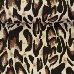 Baumwolljersey Leska Animal - 172 sand