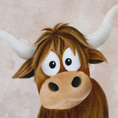 Panel French Terry Holy Cow by mrs. Mint Design - 172 apricot