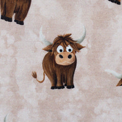 French Terry Holy Cow by mrs. Mint Design - 172 apricot