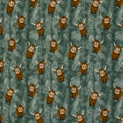 French Terry Holy Cow by mrs. Mint Design - 266 salbei