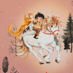 Baumwoll Webware Fairy Tale Rapunzel - 433 altrosa