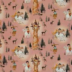 Baumwoll Webware Fairy Tale Rapunzel - 433 altrosa