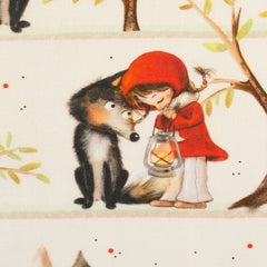 Baumwoll Webware Fairy Tale Rotkäppchen - 010 natur