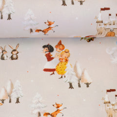 Baumwoll Webware Fairy Tale Aschenputtel - 170 hellbeige