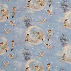 Baumwoll Webware Fairy Tale Peter Pan - 252 hellblau