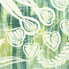 Beschichtete Baumwolle White Leaves