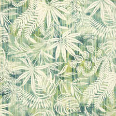 Beschichtete Baumwolle White Leaves