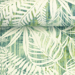 Beschichtete Baumwolle White Leaves