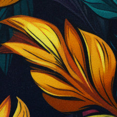 Modal French Terry Bunte Blätter Kairo