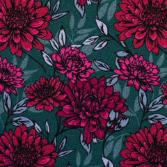 Modal French Terry Große Blüten Kairo - 750 petrol