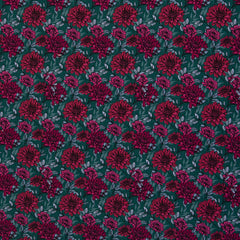 Modal French Terry Große Blüten Kairo - 750 petrol