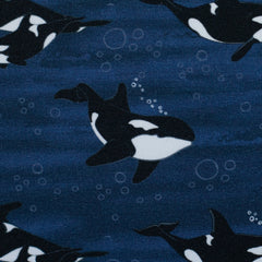 Baumwolljersey Arctic Animals by JaTiJu - Orcas