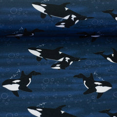 Baumwolljersey Arctic Animals by JaTiJu - Orcas