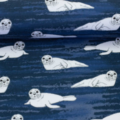 Baumwolljersey Arctic Animals by JaTiJu - Robben