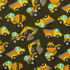 Baumwolljersey Silas Baufahrzeuge - 764 khaki