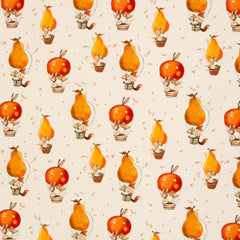 French Terry Little Fox & Friends - 172 natur