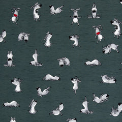 French Terry Reindeer Xmas Retreat by Thorsten Berger - 267 smaragd