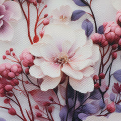 Oxfordgewebe Flowing Bloom Odessa Flower by Sarah Mariam