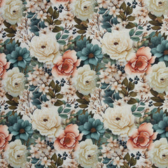 Oxfordgewebe Flowing Bloom Odessa Flower by Sarah Mariam