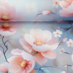 Oxfordgewebe Flowing Bloom Odessa Flower by Sarah Mariam