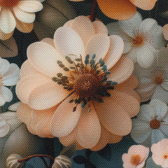 Oxfordgewebe Flowing Bloom Odessa Flower by Sarah Mariam