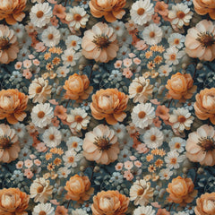 Oxfordgewebe Flowing Bloom Odessa Flower by Sarah Mariam