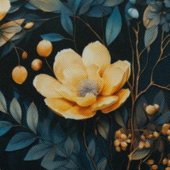 Oxfordgewebe Flowing Bloom Odessa Flower by Sarah Mariam